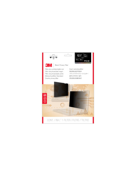 3M PF121W1B 30,7 cm (12.1") Portátil Filtro de privacidad para pantallas sin marco