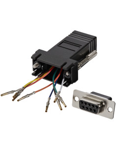 StarTech.com Adaptador Conversor Modular DB9 Serie a RJ45 Hembra a Hembra