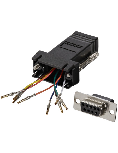 StarTech.com Adaptador Conversor Modular DB9 Serie a RJ45 Hembra a Hembra