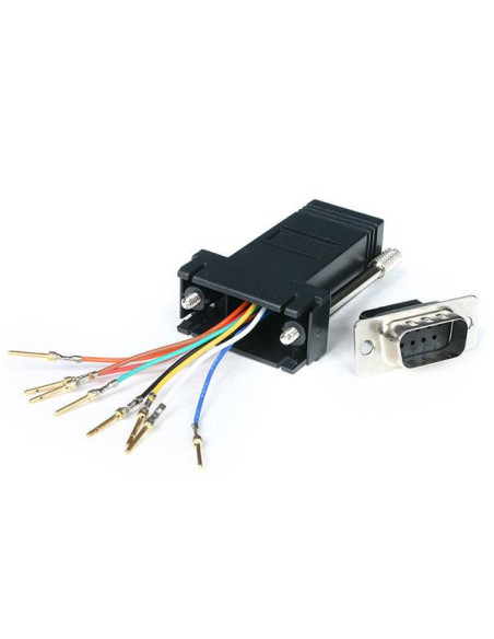 StarTech.com Adaptador Conversor Modular Serie de DB9 a RJ45 - Macho a Hembra