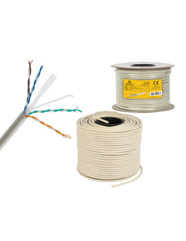 Gembird CAT6 UTP 100m cable de red Gris U UTP (UTP)