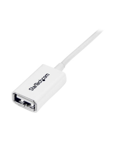 StarTech.com Cable de 1m de Extensión Alargador USB 2.0 - Macho a Hembra USB A - Extensor - Blanco