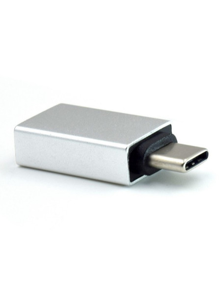 Ewent EW9643 cambiador de género para cable USB C USB A Plata