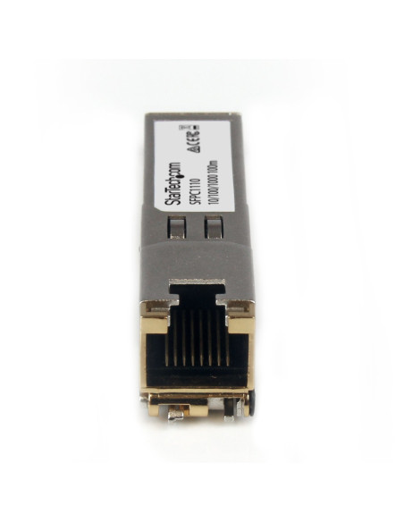 StarTech.com Módulo Transceptor SFP Compatible con el Modelo SFP-GE-T de Cisco - 1000BASE-T - SFP a RJ45 Cat6   Cat5e -