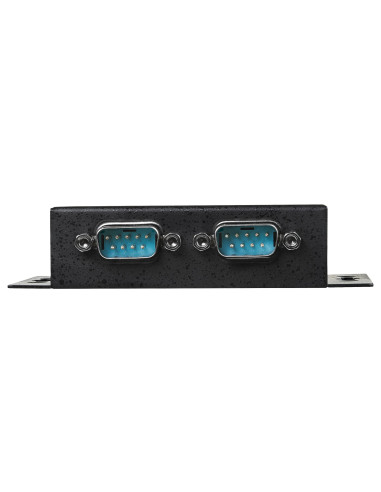 StarTech.com Concentrador Hub Industrial de 2 Puertos Serie Serial RS232 a USB Montaje Riel DIN Pared