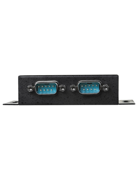 StarTech.com Concentrador Hub Industrial de 2 Puertos Serie Serial RS232 a USB Montaje Riel DIN Pared