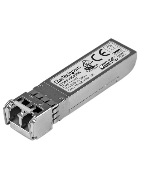 StarTech.com Módulo Transceptor SFP+ Compatible con el Modelo EX-SFP-10GE-SR de Juniper - 10GBASE-SR - Fibra Multimodo (MMF)