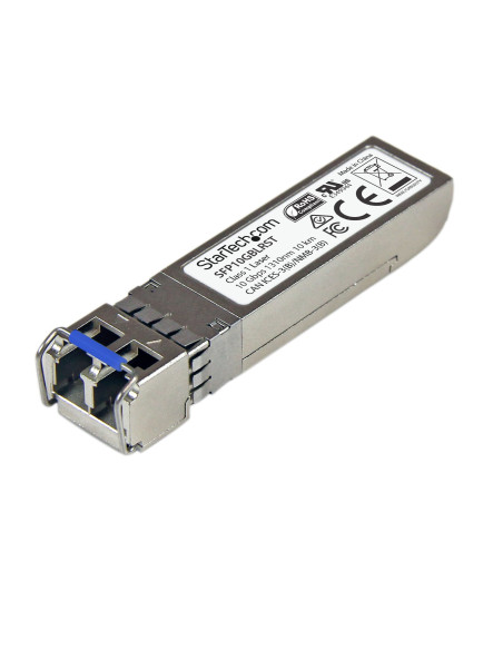StarTech.com Módulo Transceptor SFP+ Compatible con MSA sin Codificar - 10GBASE-LR - Transceptor Óptico de Fibra Monomodo (SMF)