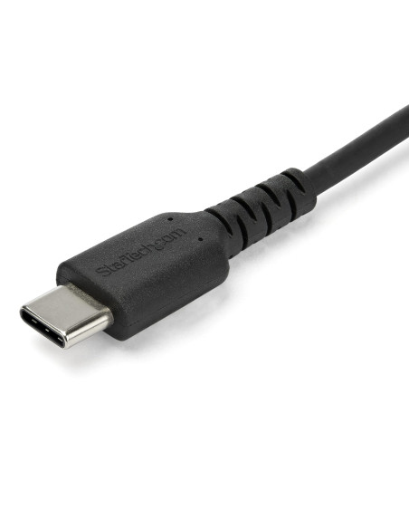 StarTech.com Cable de Carga USB-A a USB-C de 2m - Cable de Carga Rápida y Sincronización USB 2.0 de Servicio Pesado - Cable de