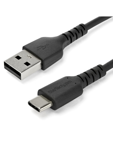 StarTech.com Cable de Carga USB-A a USB-C de 1m - Cable de Carga Rápida y Sincronización USB 2.0 de Servicio Pesado - Cable de