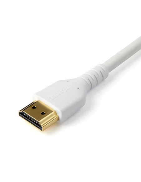StarTech.com Cable de 2m HDMI 2.0 Certificado Premium de alta velocidad con Ethernet - Durable - UHD 4K 60Hz - con Fibra de