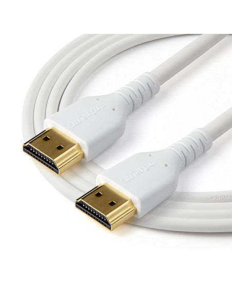 StarTech.com Cable de 1m HDMI 2.0 Certificado Premium de alta velocidad con Ethernet - Durable - UHD 4K 60Hz - con Fibra de
