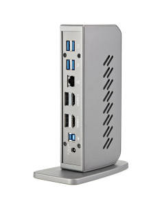 StarTech.com Dock USB-C o USB-A - Docking Station Universal Híbrido USB 3.0 para Ordenador Portátil USB Tipo C o USB-A - para 2 2