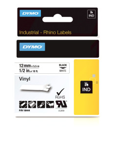 DYMO Etiquetas de Vinilo IND- 12mm x 5,5m