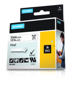 DYMO Etiquetas de Vinilo IND- 12mm x 5,5m 2