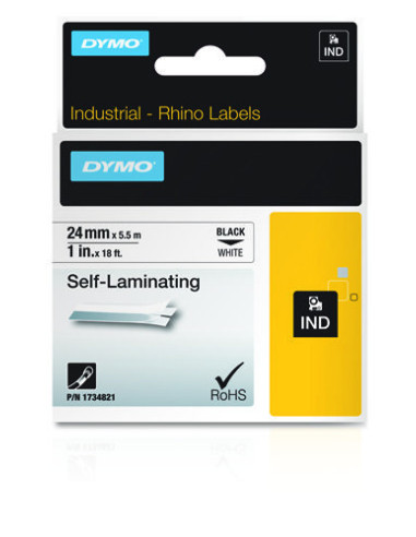 DYMO 24mm RHINO Self-Laminating Vinyl tape cinta para impresora de etiquetas
