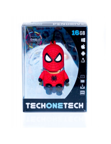 TECH ONE TECH TEC5501-32 unidad flash USB 32 GB USB tipo A 2.0 Negro, Rojo