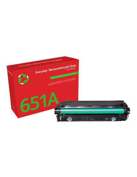 Tóner Everyday™ Negro remanufacturado de Xerox es compatible con HP 651A 650A 307A (CE340A CE270A CE740A), Capacidad estándar