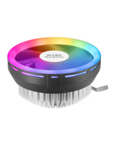 Mars Gaming MCPU120, Disipador CPU RGB TDP 120W, Silencioso PWM 12cm, Perfil Bajo