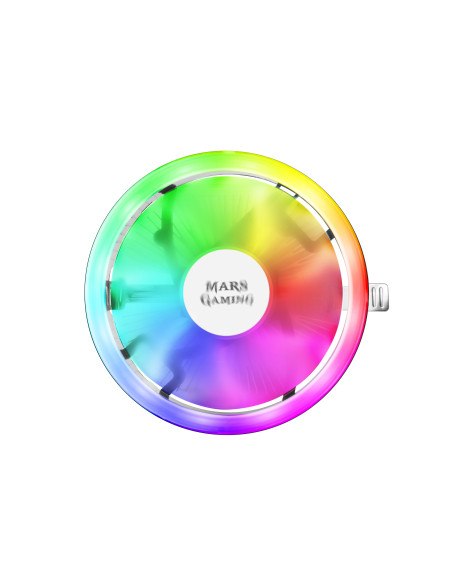 Mars Gaming MCPU120, Disipador CPU RGB TDP 120W, Silencioso PWM 12cm, Perfil Bajo