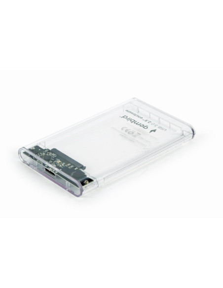 Gembird EE2-U3S9-6 caja para disco duro externo Caja de disco duro (HDD) Transparente 2.5"