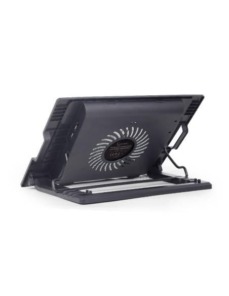 Gembird NBS-1F17T-01 almohadilla fría 43,2 cm (17") 1500 RPM Negro