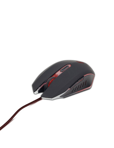 Gembird MUSG-001-R ratón Juego Ambidextro USB tipo A 2400 DPI