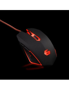 Gembird MUSG-001-R ratón Juego Ambidextro USB tipo A 2400 DPI 2