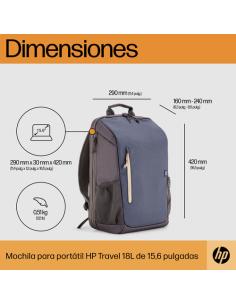 HP Mochila para portátil Travel de 15,6 pulgadas y 18 litros azul noche
