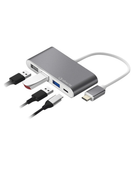 SilverHT Hub Logan USB-C 4 en 1