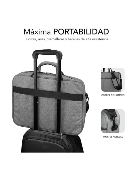SUBBLIM Maletín Ordenador Elite Laptop Bag 15,6" Grey
