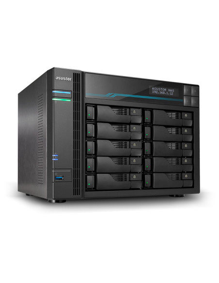 Asustor AS7110T servidor de almacenamiento NAS Escritorio Intel® Xeon® 8 GB DDR4 0 TB Negro