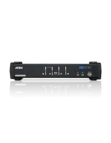 ATEN Switch KVMP™ DVI Audio dual link USB de 4 puertos