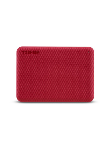 Toshiba Canvio Advance disco duro externo 4 TB 2.5" USB tipo A 2.0 3.2 Gen 1 (3.1 Gen 1) Rojo