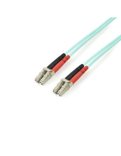 StarTech.com Cable de 3m de Fibra Óptica Multimodo OM3 LC a LC UPC - Full Duplex 50 125µm - para Redes de 100G - LOMMF VCSEL -