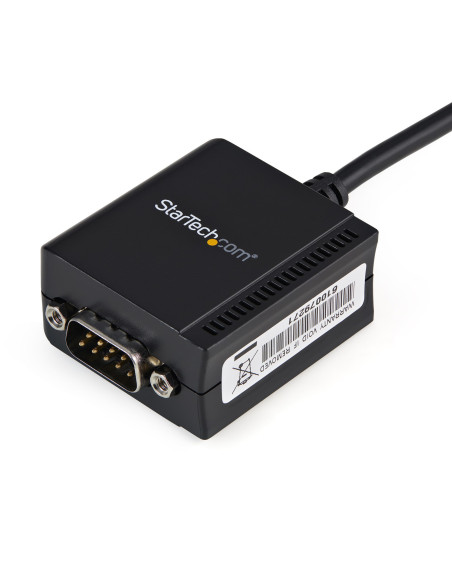 StarTech.com Cable 1,8m USB a Puerto Serie Serial RS232 DB9 con Retención del Puerto de Asignación COM