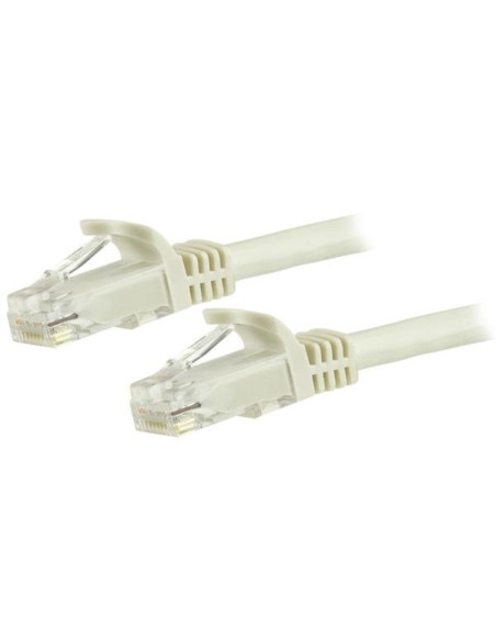 StarTech.com Cable de Red Ethernet Cat6 Sin Enganche de 5m Blanco - Cable Patch Snagless RJ45 UTP