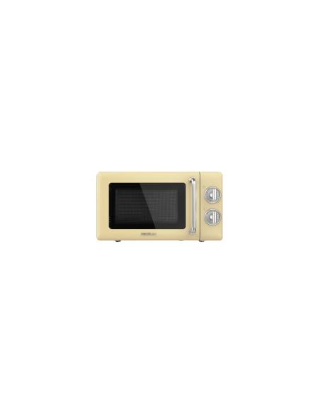 Cecotec 01708 microondas Encimera Microondas combinado 20 L 700 W Beige, Acero inoxidable