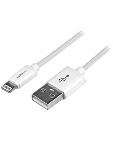 StarTech.com Cable 1m Lightning 8 Pin a USB A 2.0 para Apple iPod iPhone 5 iPad - Blanco