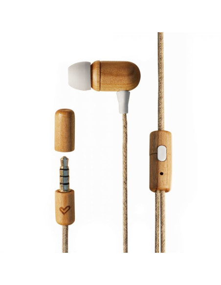 Energy Sistem Eco Cherry Wood Auriculares Alámbrico Dentro de oído Música Madera