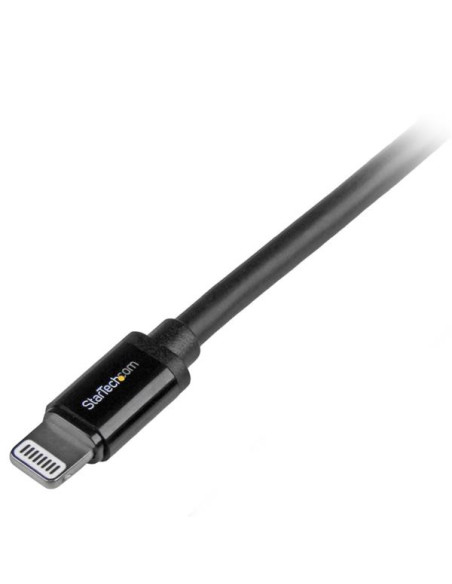 StarTech.com Cable 2m Lightning 8 Pin a USB A 2.0 para Apple iPod iPhone 5 iPad - Negro