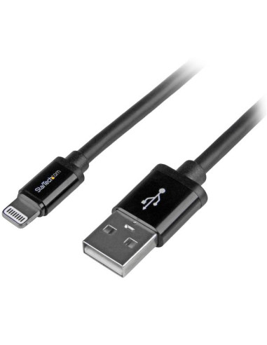 StarTech.com Cable 2m Lightning 8 Pin a USB A 2.0 para Apple iPod iPhone 5 iPad - Negro