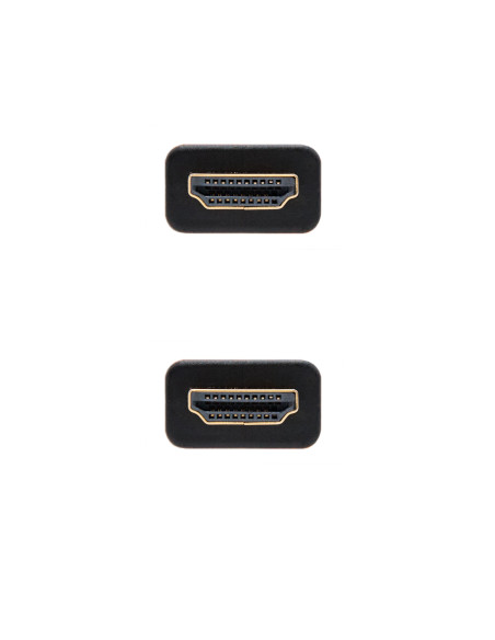 Nanocable Cable HDMI V2.0 4K@60GHz 18 Gbps A M-A M, negro, 1.0 m.