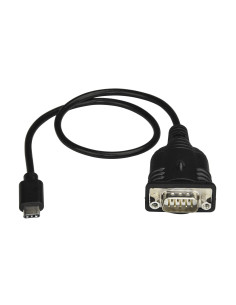 StarTech.com Adaptador Cable de 40cm USB-C a Serie - Cable Conversor USB TipoC a Serie DB9 RS232 - Cable USBC Serial para PLCs, 2