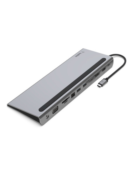 Belkin INC004BTSGY base para portátil y replicador de puertos Alámbrico USB 3.2 Gen 1 (3.1 Gen 1) Type-C Negro, Gris