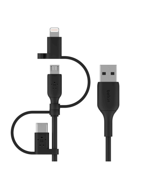 Belkin BOOST CHARGE cable USB 1 m USB A USB C Micro-USB B Lightning Negro