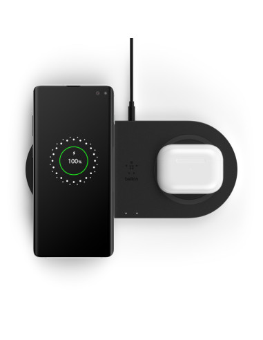 Belkin Boost Charge Universal Negro Corriente alterna Cargador inalámbrico Carga rápida Interior