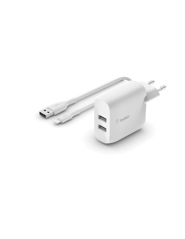 Belkin WCD001VF1MWH cargador de dispositivo móvil Universal Blanco Corriente alterna Interior