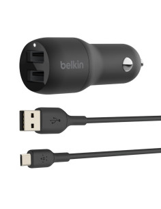 Belkin BoostCharge Smartphone Negro Encendedor de cigarrillos Auto 2