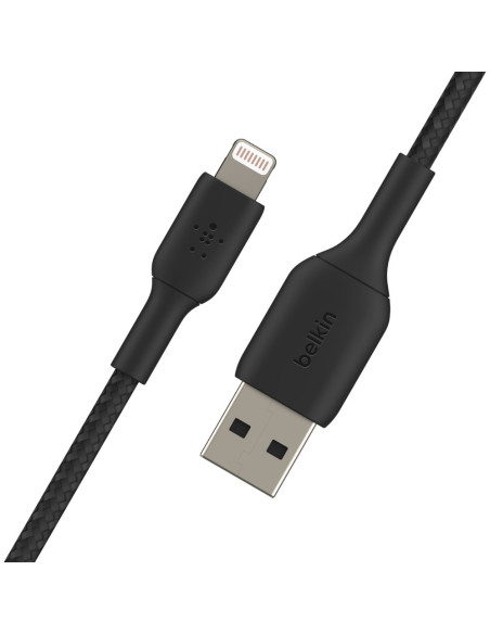 Belkin CAA002BT2MBK cable de conector Lightning 2 m Negro